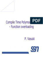 Compile Time Polymorphism - Function Overloading - Function Overloading