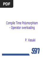 Compile Time Polymorphism - Operator Overloading - Operator Overloading