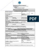 Formato de Formalización - Registro Del Estudiante Practicante