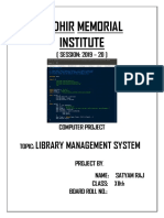 Library Management Project