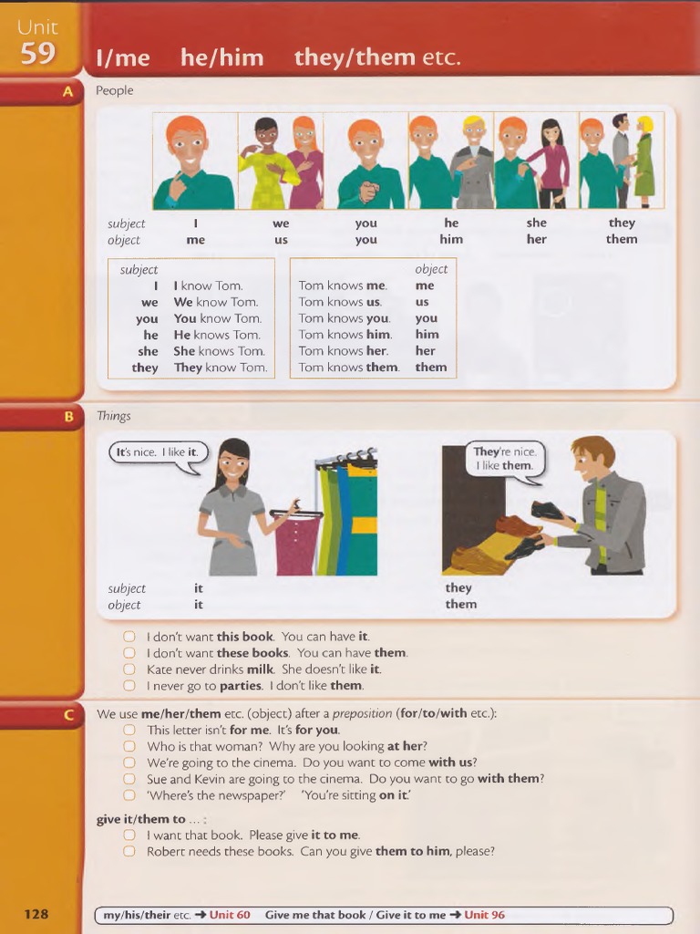 Object Pronouns and Possessive Adjectives | PDF | Object (Grammar ...