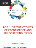 Housekeeping Daily Operations Report | PDF | Housekeeping | Industrial ...