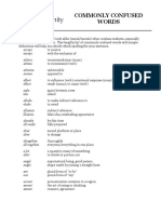 Commonly Confused Words