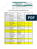 Notas Primera Oportunidad