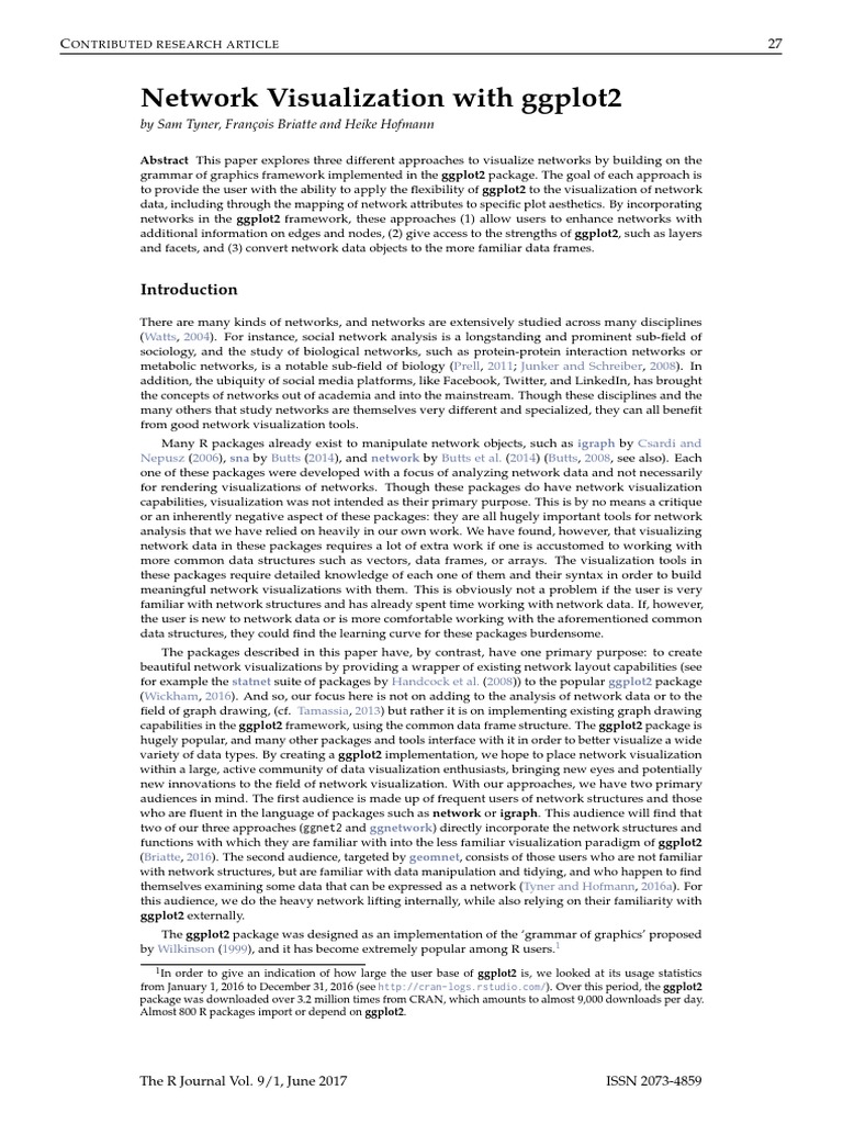 Network Ggplot2 | PDF | Vertex (Graph Theory) | R (Programming Language)
