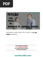 Processo Penal Juntada Atestado Medico Doenca Adiamento Audiencia Peticoes Online
