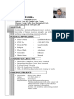 Job Cv Kiran Zehra (Pharma)