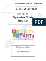 H10010 FAA-450 EU1KY Antenna Analyzer Kit Operation Guide Rev1.0