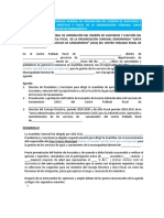 ACTA 02 Modelo Acta Aprobación de Padrón de Asociados y Elección Del CD y Fiscal Sin CE