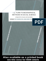 Prue Chamberlayne - Joanna Bornat - Tom Wengraf - Turn To Biographical Methods in Social Science - Comparative Issues and Examples (Social Research Today) (2000) PDF