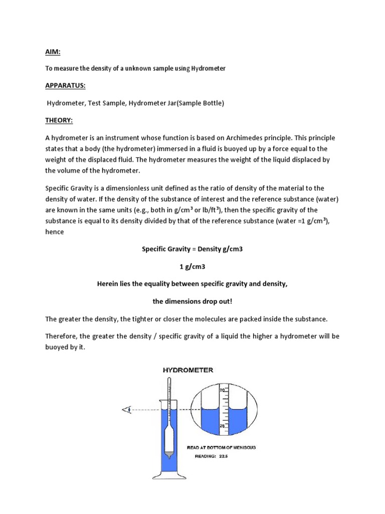 Hydrometer PDF