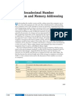 The Hexademical Number System and Memory Addressing