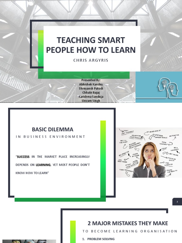 Teaching Smart People How To Learn Pdf