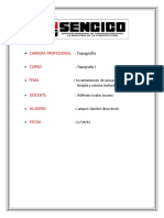 Levantamiento topográfico con brújula de una poligonal cerrada