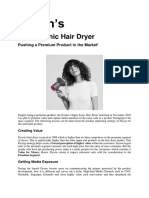 Dyson's Super Sonic Hair Dryer Marketing Strategy