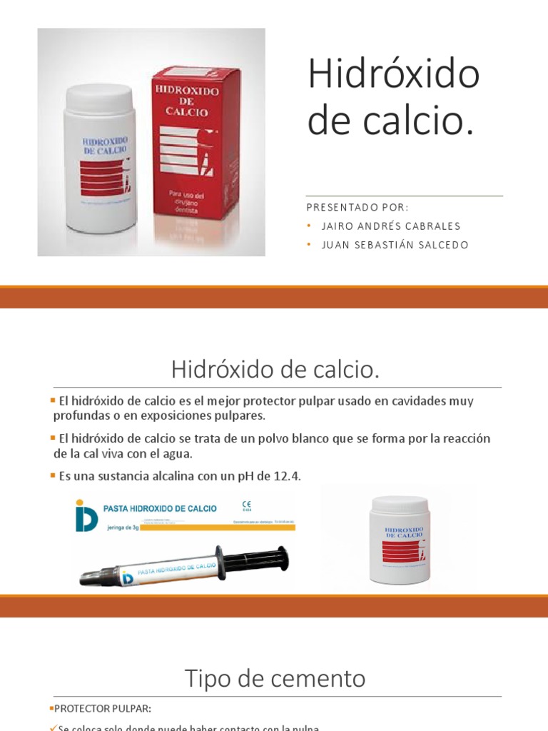 Hidroxido De Calcio Calcio Hidroxido