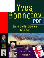 Bonnefoyla Imperfeccion Es La Cima Por Yves Bonnefoy