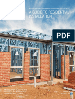INSTALLATION An Industry Guide To The Correct Installation of Residential Windows and Doors PDF