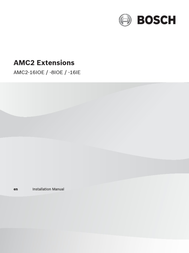 AMC2 Instalación PDF Power Supply Relay
