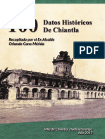 100 Datos Históricos de Chiantla.