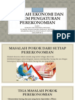 Masalah Ekonomi Dan Sistem Pengaturan Perekonomian