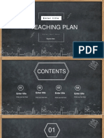 Teaching plan content outline
