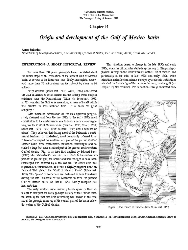Gulf of Mexico Basin Formation History | PDF | Plate Tectonics ...