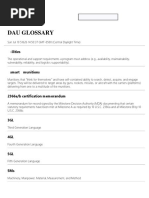 DAU Glossary