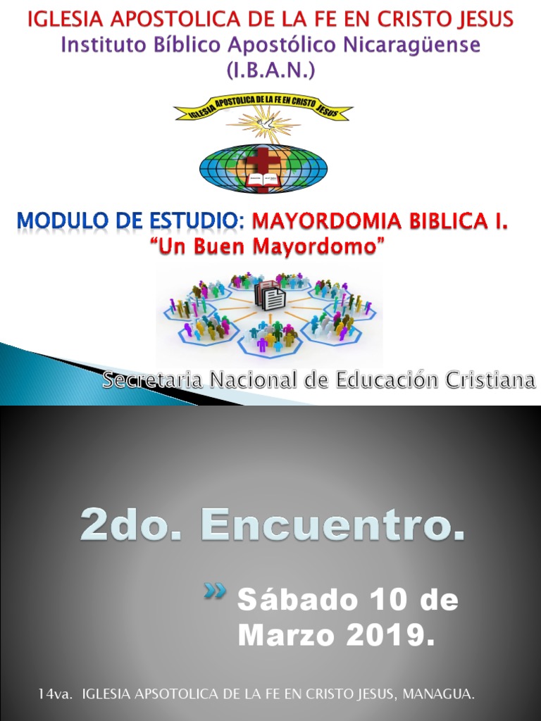 2do Encuentro Mayordomia Biblica. | PDF | Jesús | Iglesia Católica