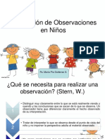 Observación Niños