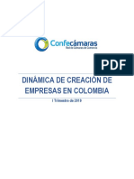 Creación de empresas en Colombia I trimestre 2019