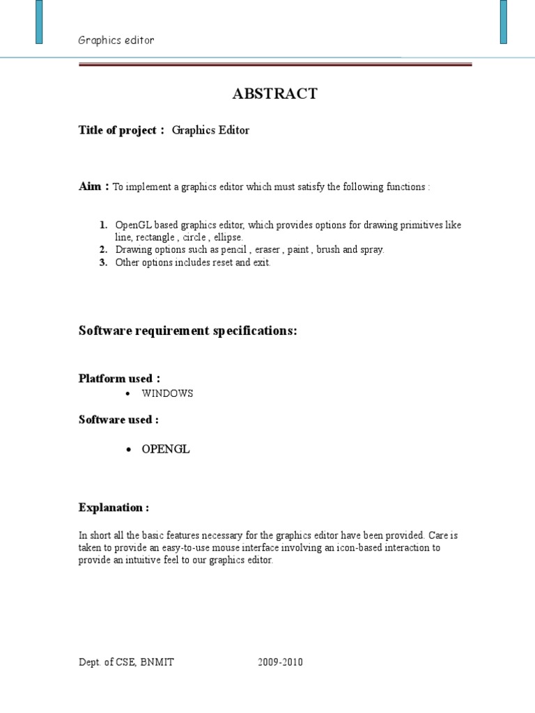 OpenGL Graphics Editor Overview | PDF | 3 D Computer Graphics ...