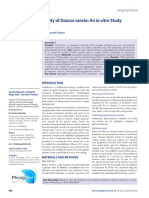 Antiurolithiatic Activity of Daucus Carota: An in Vitro Study