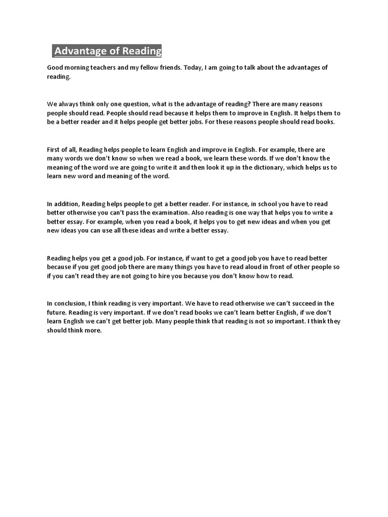 Reading | PDF | Lifestyle