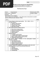 Dayananda Sagar College of Engineering USN: Model Question Paper