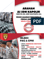 Paparan As SDM Kapolri