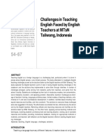 Challenges in Teaching Taliwang