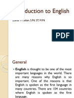 1 - Introduction To English