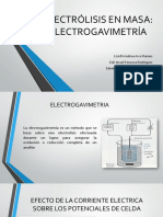 Electrogravimetría Sin Control de Potencial