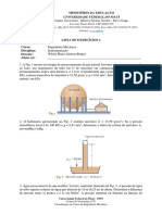 Lista de Exercícios de Instrumentação