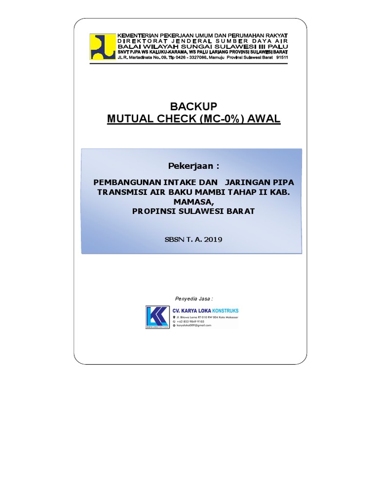 Rekapitulasi Volume Pekerjaan MC-0% | PDF | Teknologi & Rekayasa