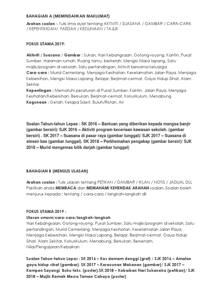 Fokus Upsr 2019 Pdf