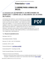 Mecanismo de Cierre para Armas de Fuego de Cerrojo