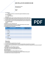 Lesson Plan in Science Iii: I. Objective