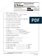 EXAMEN BIMESTRAL DE LENGUAJE