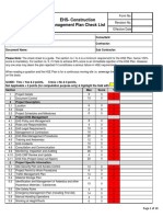 EHS-Construction Management Plan Check List: Form No. Revision No. Effective Date