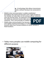 Of Data, Via A Computer, Without Having To Be Connected To A Fixed Physical Link