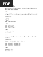 Perl Variables: Scalars