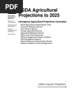 USDA Agricultural Projections to 2025