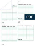 Nota penjualan format sederhana